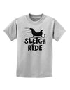 Sleigh Ride BnW Childrens T-Shirt-Childrens T-Shirt-TooLoud-AshGray-X-Small-Davson Sales