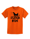 Sleigh Ride BnW Childrens T-Shirt-Childrens T-Shirt-TooLoud-Orange-X-Small-Davson Sales