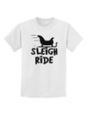 Sleigh Ride BnW Childrens T-Shirt-Childrens T-Shirt-TooLoud-White-X-Small-Davson Sales