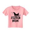 Sleigh Ride BnW Toddler T-Shirt-Toddler T-Shirt-TooLoud-Candy-Pink-2T-Davson Sales