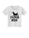 Sleigh Ride BnW Toddler T-Shirt-Toddler T-Shirt-TooLoud-White-2T-Davson Sales