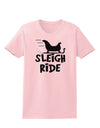 Sleigh Ride BnW Womens T-Shirt-Womens T-Shirt-TooLoud-PalePink-X-Small-Davson Sales