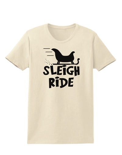 Sleigh Ride BnW Womens T-Shirt-Womens T-Shirt-TooLoud-Natural-X-Small-Davson Sales