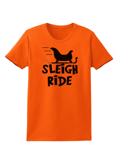 Sleigh Ride BnW Womens T-Shirt-Womens T-Shirt-TooLoud-Orange-X-Small-Davson Sales