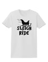 Sleigh Ride BnW Womens T-Shirt-Womens T-Shirt-TooLoud-White-X-Small-Davson Sales