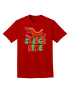 Sleigh Ride Color Adult Dark T-Shirt-Mens T-Shirt-TooLoud-Red-Small-Davson Sales