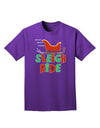 Sleigh Ride Color Adult Dark T-Shirt-Mens T-Shirt-TooLoud-Purple-Small-Davson Sales