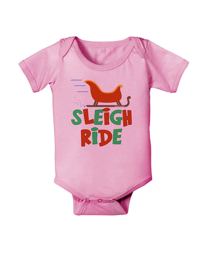 Sleigh Ride Color Baby Romper Bodysuit-Baby Romper-TooLoud-Pink-06-Months-Davson Sales