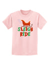 Sleigh Ride Color Childrens T-Shirt-Childrens T-Shirt-TooLoud-PalePink-X-Small-Davson Sales