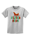 Sleigh Ride Color Childrens T-Shirt-Childrens T-Shirt-TooLoud-AshGray-X-Small-Davson Sales