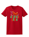 Sleigh Ride Color Womens Dark T-Shirt-TooLoud-Red-X-Small-Davson Sales