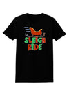 Sleigh Ride Color Womens Dark T-Shirt-TooLoud-Black-X-Small-Davson Sales