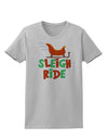 Sleigh Ride Color Womens T-Shirt-Womens T-Shirt-TooLoud-AshGray-X-Small-Davson Sales