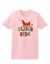 Sleigh Ride Color Womens T-Shirt-Womens T-Shirt-TooLoud-PalePink-X-Small-Davson Sales