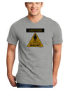 Slippery When Wet Adult V-Neck T-shirt-Mens V-Neck T-Shirt-TooLoud-HeatherGray-Small-Davson Sales