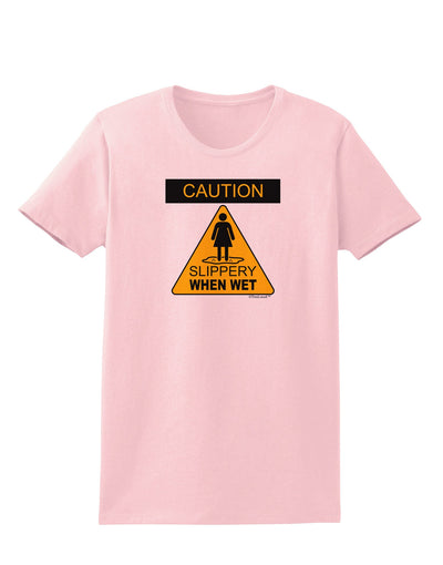 Slippery When Wet Womens T-Shirt-Womens T-Shirt-TooLoud-PalePink-X-Small-Davson Sales