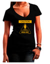 Slippery When Wet Womens V-Neck Dark T-Shirt-Womens V-Neck T-Shirts-TooLoud-Black-Juniors Fitted Small-Davson Sales