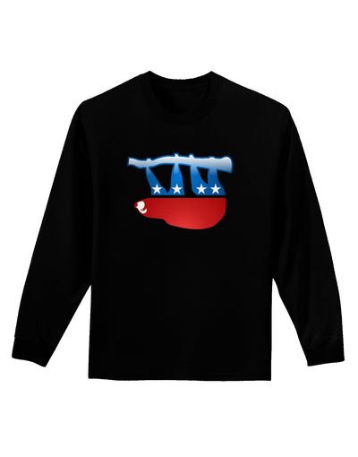 Sloth Political Party Symbol Adult Long Sleeve Dark T-Shirt-TooLoud-Black-Small-Davson Sales