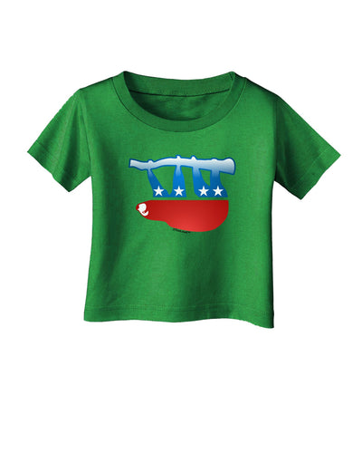 Sloth Political Party Symbol Infant T-Shirt Dark-Infant T-Shirt-TooLoud-Clover-Green-06-Months-Davson Sales
