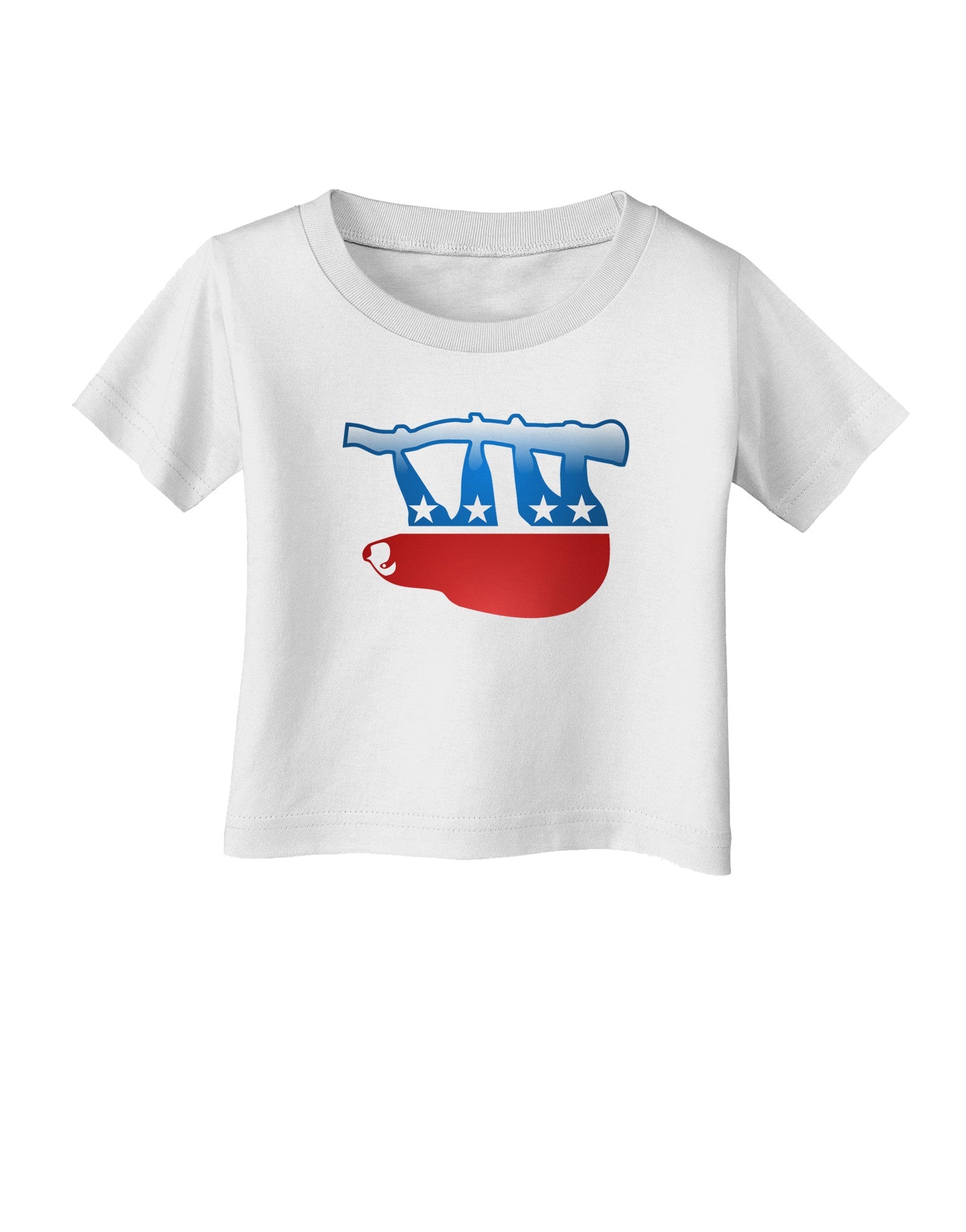 Sloth Political Party Symbol Infant T-Shirt-Infant T-Shirt-TooLoud-White-06-Months-Davson Sales