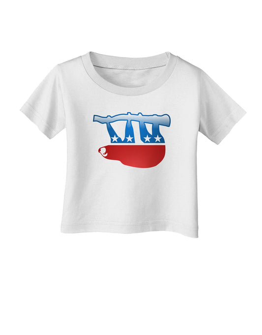 Sloth Political Party Symbol Infant T-Shirt-Infant T-Shirt-TooLoud-White-06-Months-Davson Sales