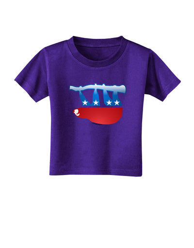 Sloth Political Party Symbol Toddler T-Shirt Dark-Toddler T-Shirt-TooLoud-Purple-2T-Davson Sales