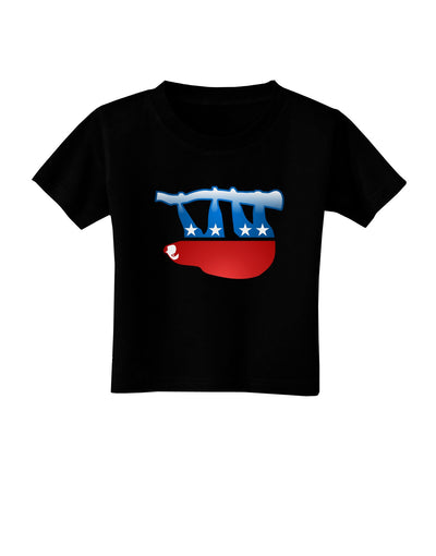 Sloth Political Party Symbol Toddler T-Shirt Dark-Toddler T-Shirt-TooLoud-Black-2T-Davson Sales