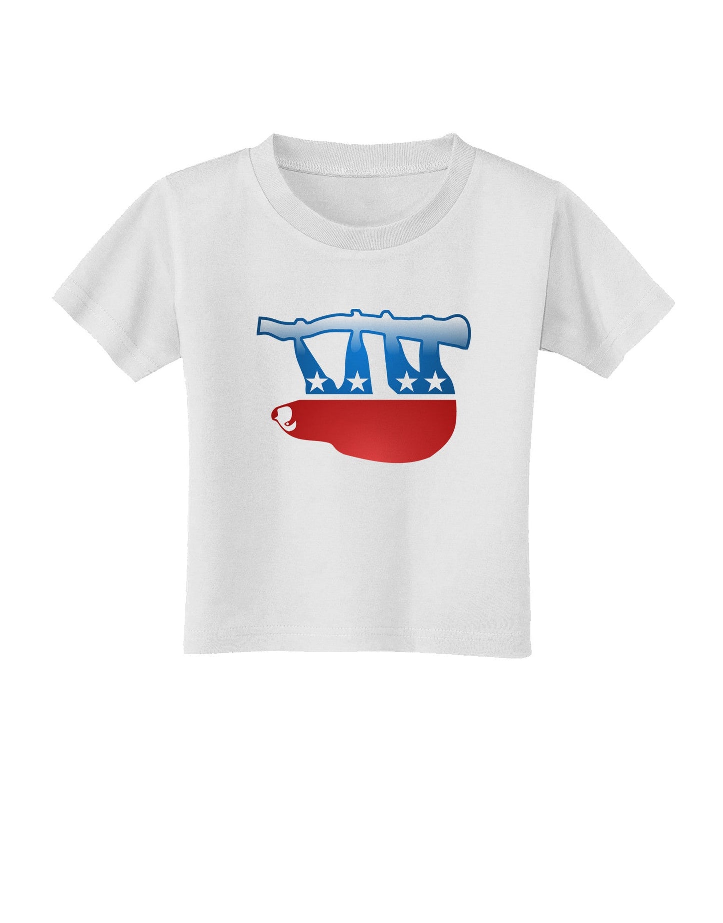 Sloth Political Party Symbol Toddler T-Shirt-Toddler T-Shirt-TooLoud-White-2T-Davson Sales