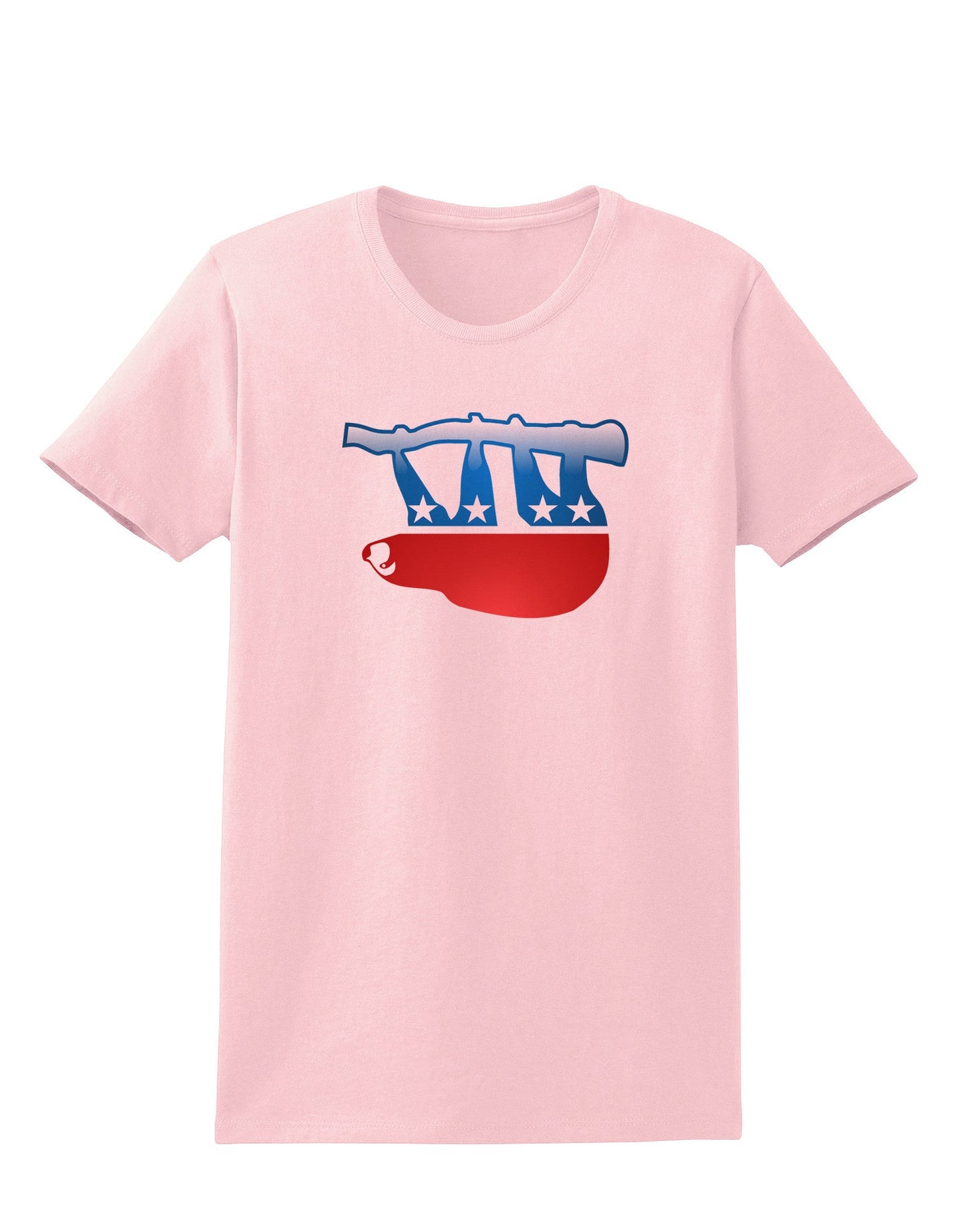 Sloth Political Party Symbol Womens T-Shirt-Womens T-Shirt-TooLoud-PalePink-X-Small-Davson Sales