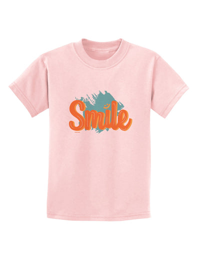 Smile Childrens T-Shirt-Childrens T-Shirt-TooLoud-PalePink-X-Small-Davson Sales