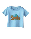 Smile Infant T-Shirt-Infant T-Shirt-TooLoud-Aquatic-Blue-06-Months-Davson Sales