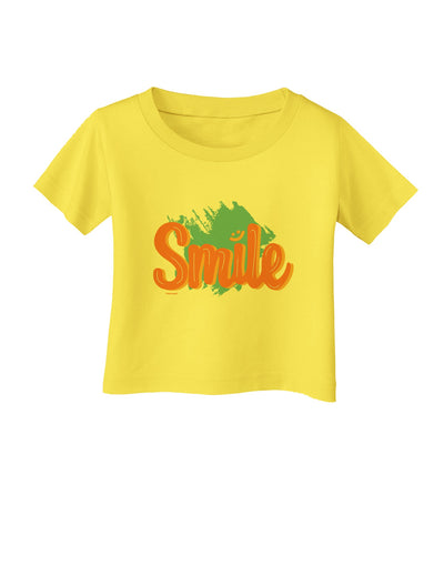 Smile Infant T-Shirt-Infant T-Shirt-TooLoud-Yellow-06-Months-Davson Sales