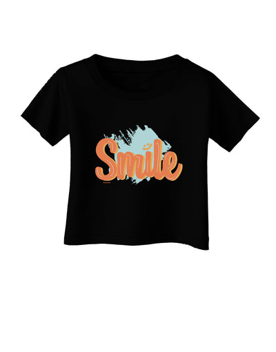 Smile Infant T-Shirt-Infant T-Shirt-TooLoud-Black-06-Months-Davson Sales