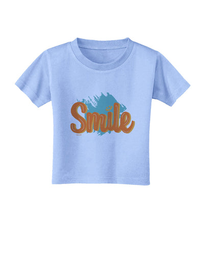 Smile Toddler T-Shirt-Toddler T-shirt-TooLoud-Aquatic-Blue-2T-Davson Sales