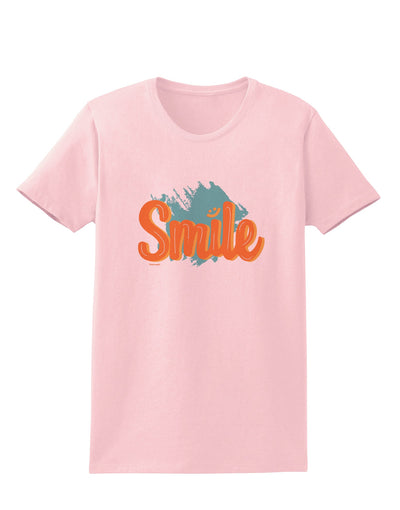 Smile Womens T-Shirt-Womens T-Shirt-TooLoud-PalePink-X-Small-Davson Sales
