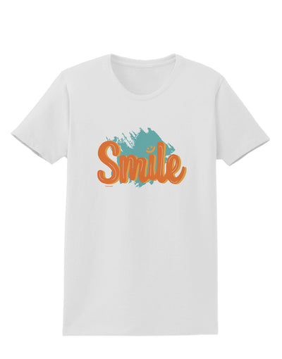 Smile Womens T-Shirt-Womens T-Shirt-TooLoud-White-X-Small-Davson Sales