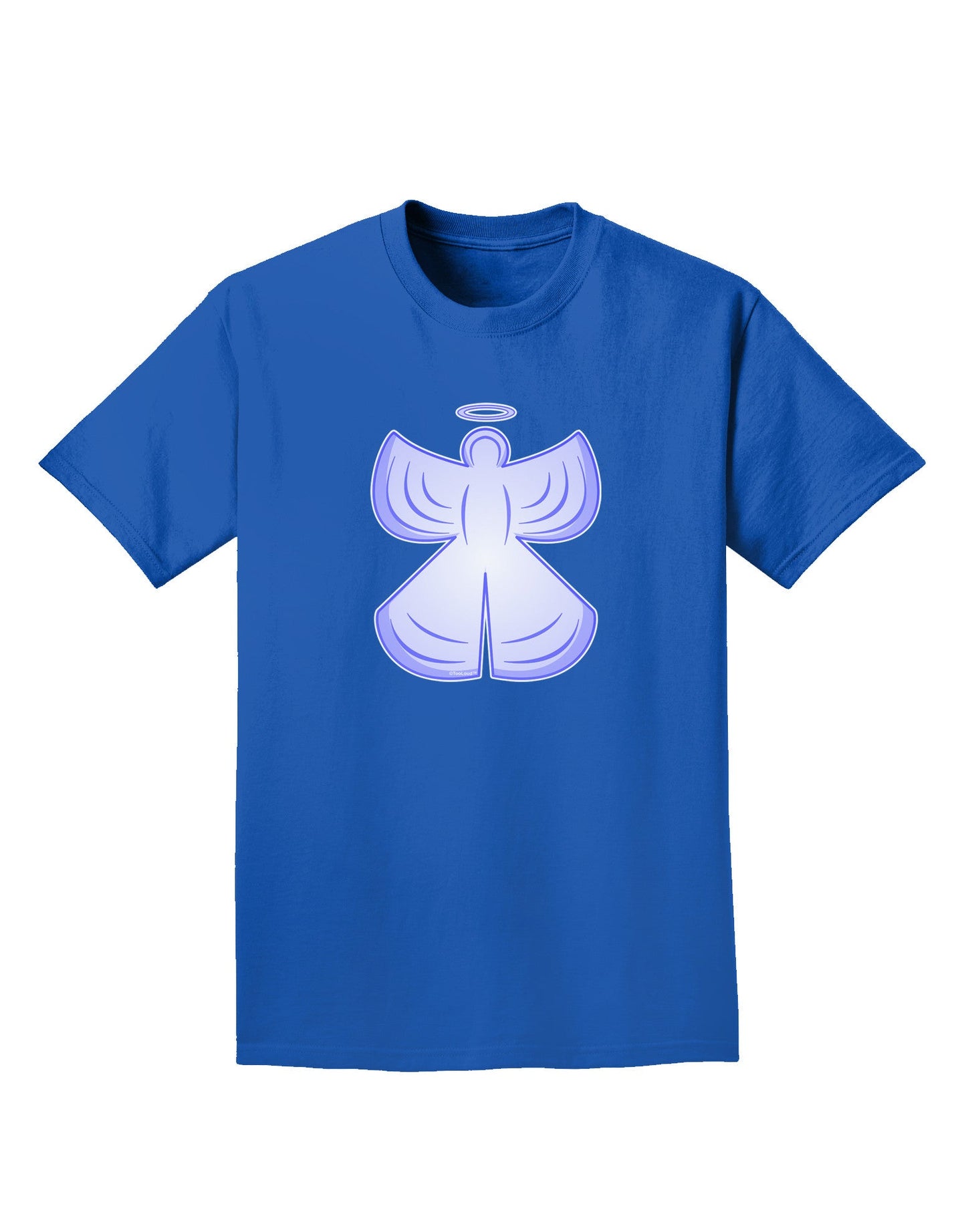 Snow Angel Design - Winter Adult Dark T-Shirt-Mens T-Shirt-TooLoud-Royal-Blue-Small-Davson Sales
