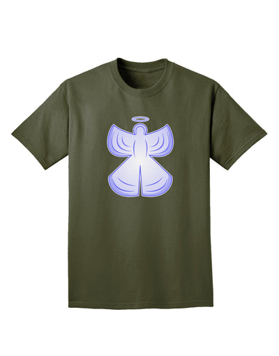 Snow Angel Design - Winter Adult Dark T-Shirt-Mens T-Shirt-TooLoud-Military-Green-Small-Davson Sales