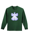 Snow Angel Design - Winter Adult Long Sleeve Dark T-Shirt-TooLoud-Dark-Green-Small-Davson Sales