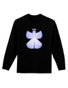 Snow Angel Design - Winter Adult Long Sleeve Dark T-Shirt-TooLoud-Black-Small-Davson Sales