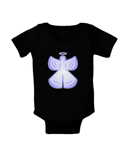 Snow Angel Design - Winter Baby Romper Bodysuit Dark-Baby Romper-TooLoud-Black-06-Months-Davson Sales