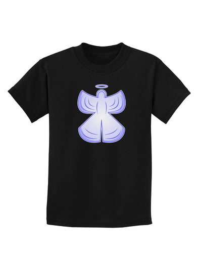 Snow Angel Design - Winter Childrens Dark T-Shirt-Childrens T-Shirt-TooLoud-Black-X-Small-Davson Sales