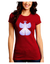 Snow Angel Design - Winter Juniors Crew Dark T-Shirt-T-Shirts Juniors Tops-TooLoud-Red-Juniors Fitted Small-Davson Sales