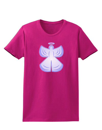 Snow Angel Design - Winter Womens Dark T-Shirt-Womens T-Shirt-TooLoud-Hot-Pink-Small-Davson Sales