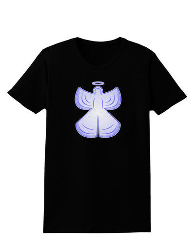 Snow Angel Design - Winter Womens Dark T-Shirt-Womens T-Shirt-TooLoud-Black-X-Small-Davson Sales