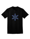 Snowflake Christmas Adult Dark V-Neck T-Shirt-TooLoud-Black-Small-Davson Sales