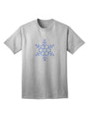 Snowflake Christmas Adult T-Shirt: Festive Elegance for the Holiday Season-Mens T-shirts-TooLoud-AshGray-Small-Davson Sales