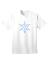 Snowflake Christmas Adult T-Shirt: Festive Elegance for the Holiday Season-Mens T-shirts-TooLoud-White-Small-Davson Sales