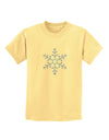 Snowflake Christmas Childrens T-Shirt-Childrens T-Shirt-TooLoud-Daffodil-Yellow-X-Small-Davson Sales