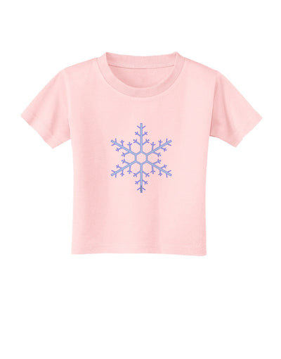 Snowflake Christmas Toddler T-Shirt-Toddler T-Shirt-TooLoud-Light-Pink-2T-Davson Sales